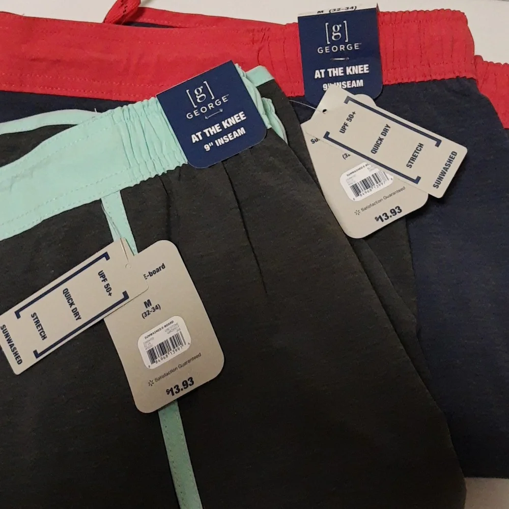 E-board Swim Shorts Swim Trunks Men’s Medium (32-34) 9-inch Inseam NEW